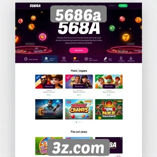 Evolução do design do site de jogos 5686a